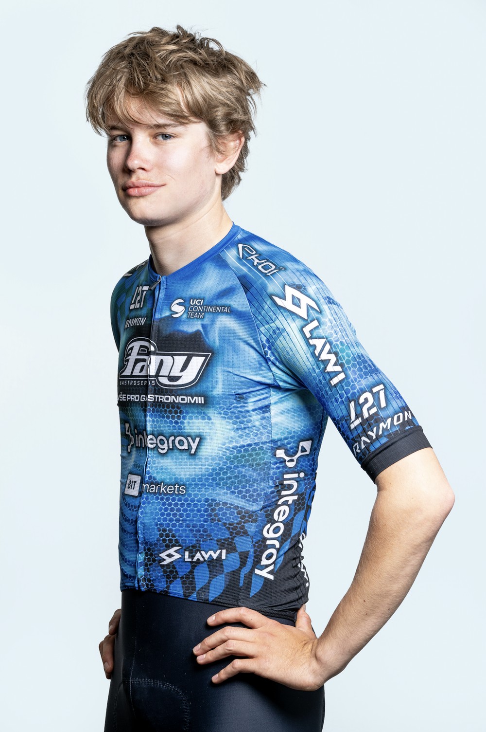 Šimon Tabara in cycling team kit